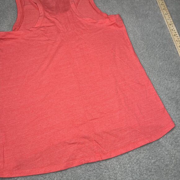The North Face Tank Womens Medium Orange Classic Fit Sleeveless Logo Muscle Tee - Picture 8 of 11